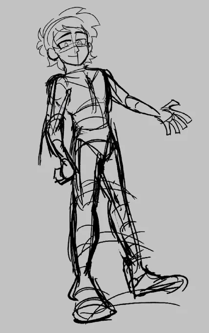 my process became doing a messy sketch and cleaning it up for "lineart"but heres some I liked  