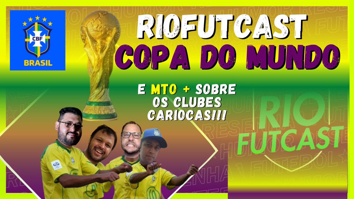 donaldinhojr's tweet photo. 🚨COPA DO MUNDO!!! Hoje temmmmm!!!!!

VEM DE RIOFUTCAST

Nessa QUINTAAAA, às 21h20, ao vivoooooo no nosso canal do YouTube. 

Esperamos vcs lá!!!

https://t.co/BSrLP4AY31 https://t.co/uOxwiWSVEr