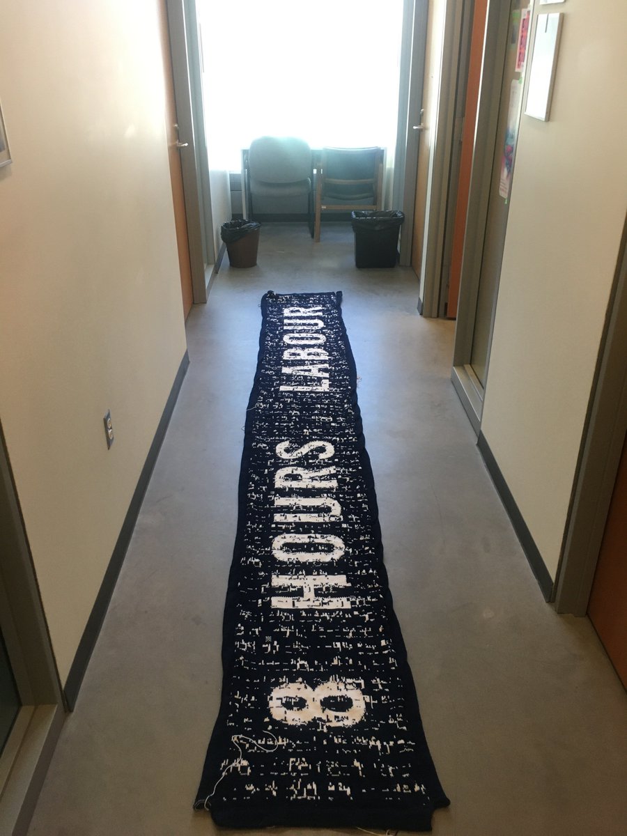 videosmithery's tweet photo. Academic workers - contribute a log of your working hours this week (or next) and I’ll turn it into a knit motif!
Part of a #knit banner - 8 HOURS LABOUR - for a show about #work and the challenge to be #OutOfOffice
Link below
#DataVisualization
https://t.co/iFaYvU9fPC https://t.co/kOM9mU6PUA