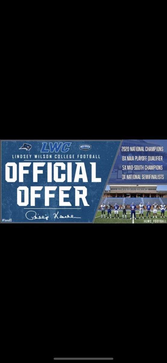 I would like to thank <a href="/CoachMattOgle/">Matt Ogle</a> and <a href="/LindseyWilson/">LindseyWilson</a> for my first official offer! Thank you.
