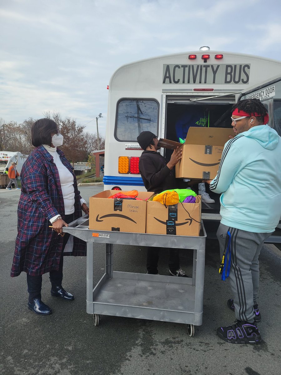I'm so proud of our young men who donated and passed out kits to the homeless at the Interactive Resource Center.