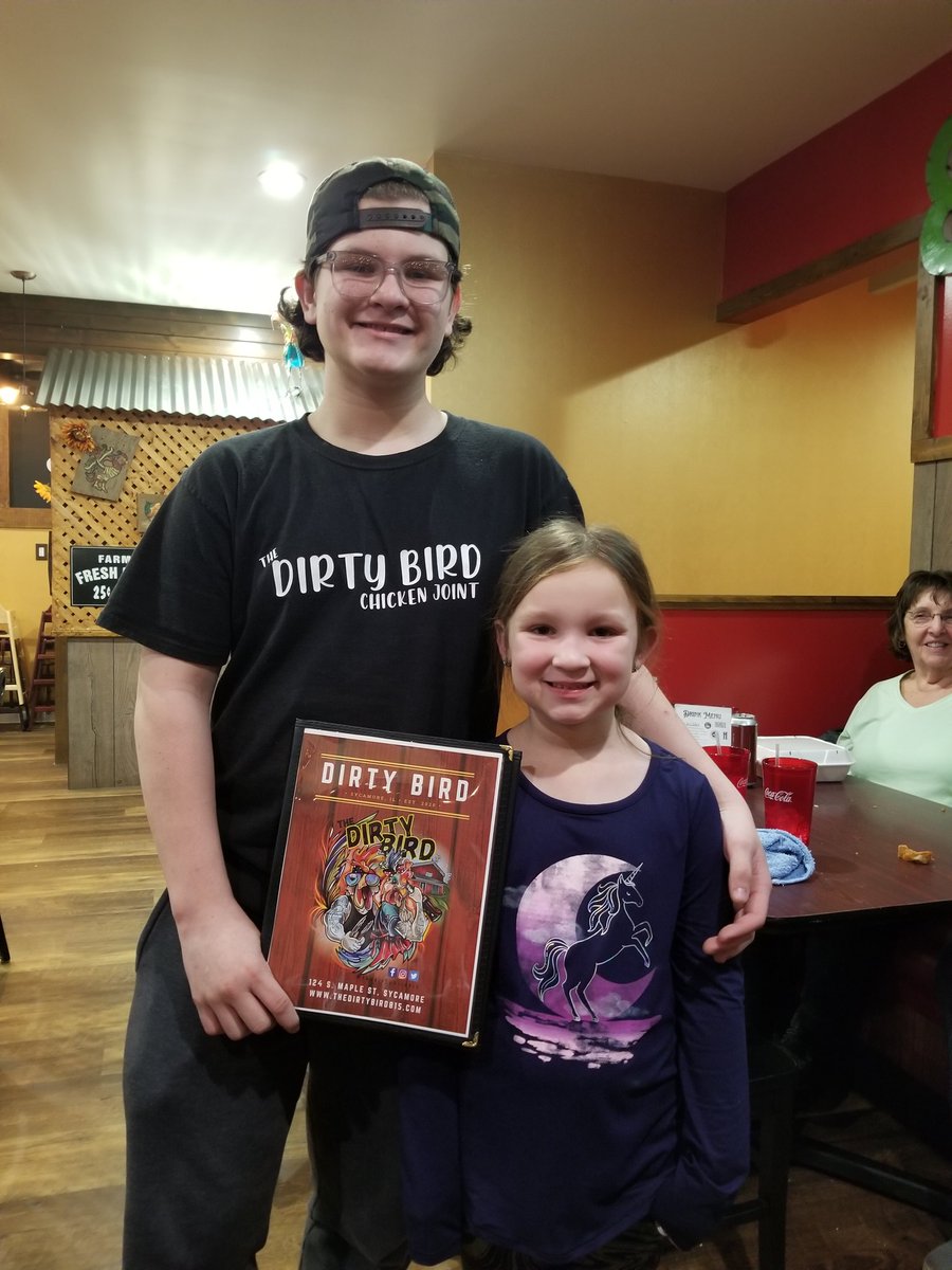 It's a grand opening of Dirty Bird! @thedirtybird815 Can't wait to take a bite! Family is all here to welcome diners. Congratulations!