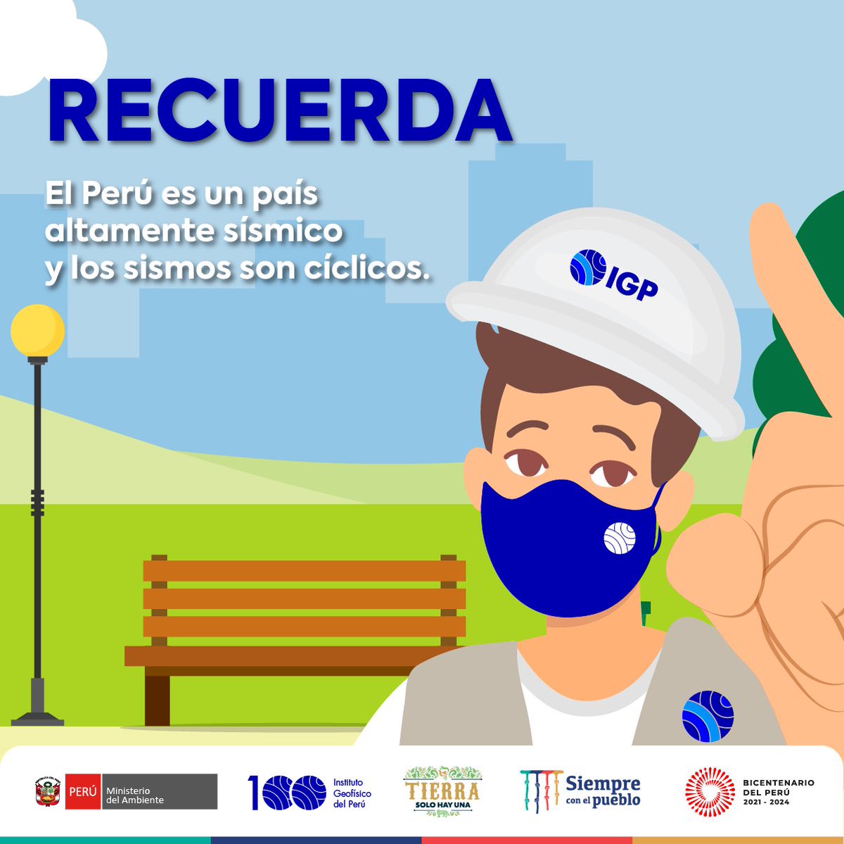 igp_peru's tweet photo. 📢 Ante un #sismo, mantengamos la calma y esperemos las indicaciones de las autoridades.
El #Perú es un país altamente sísmico y por ello es importante trabajar en la cultura de prevención. ☝🏽
#IGP #IGPeduca https://t.co/XHY1fveqwY