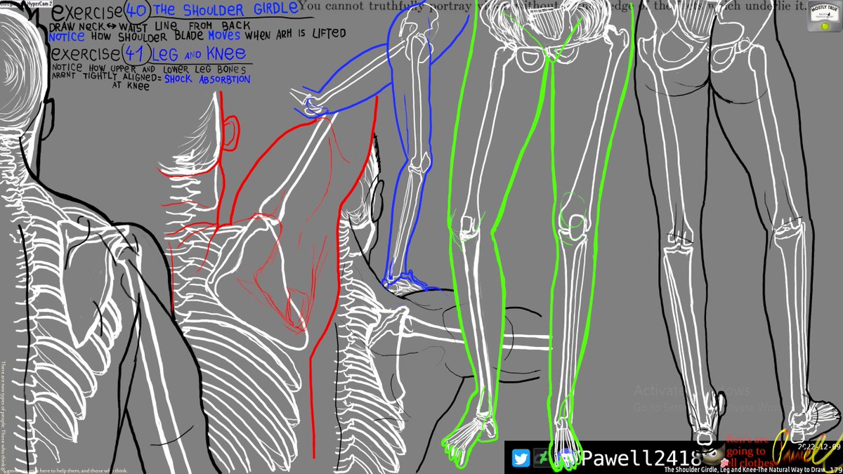 Pawell2418's tweet photo. #TheNaturalWayToDraw - The Shoulder Girdle, Leg and Knee
I wont lie, i suffer a lot doing these and spend outrageous time on it despite it looking like just few lines. And its plus minus very wrong. But i learned something from it. No idea if it will ever be relevant for drawing. https://t.co/drbozJlWxb