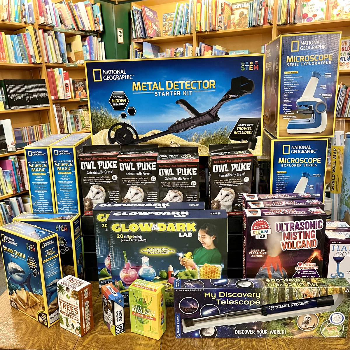 McNallyKids's tweet photo. Do you have a young scientist in your life? Check out these amazing science kits we have for the perfect gift!

#indiebookstore #local #sciencekits #giftideas https://t.co/6KKQhQ4Y6K