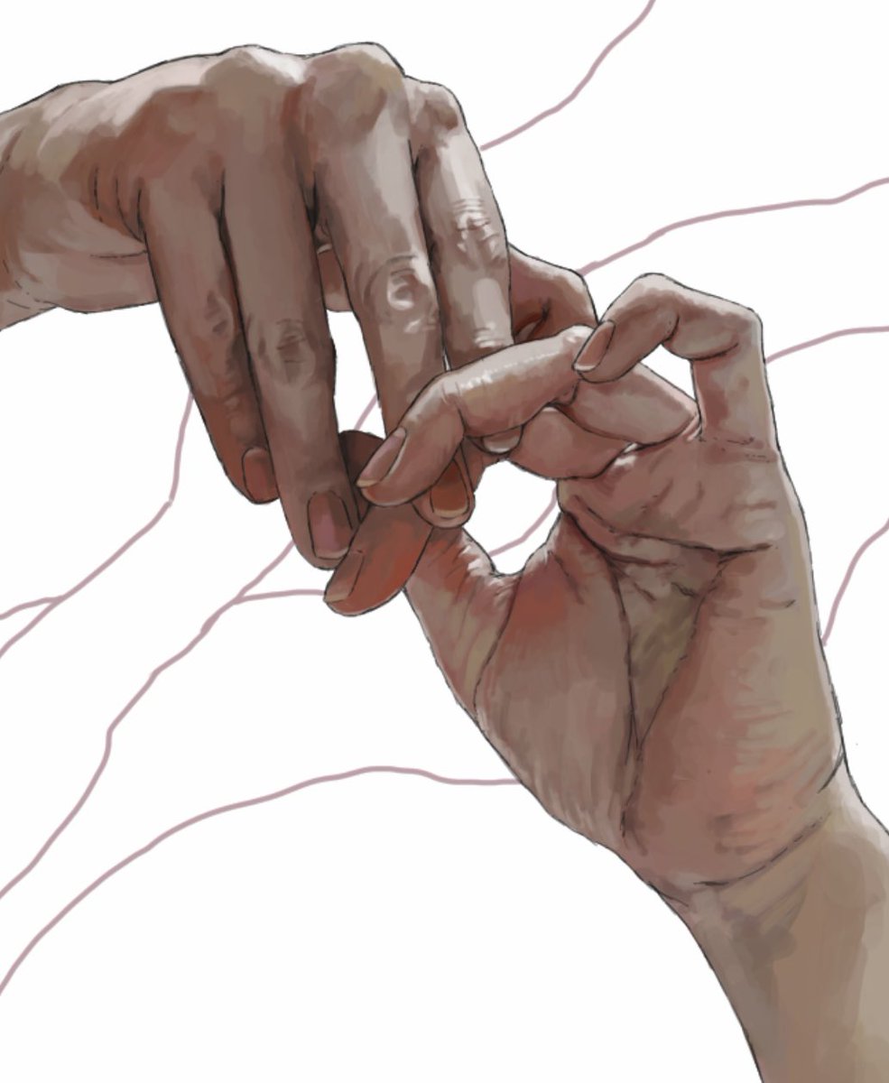 white background simple background fingernails male focus out of frame 1boy holding hands  illustration images