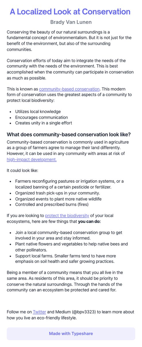 its_bvl's tweet photo. When a community contributes to local conservation, the environment flourishes. 

Learn more about localized conservation and what you can do below. https://t.co/f3QhhKOuNH