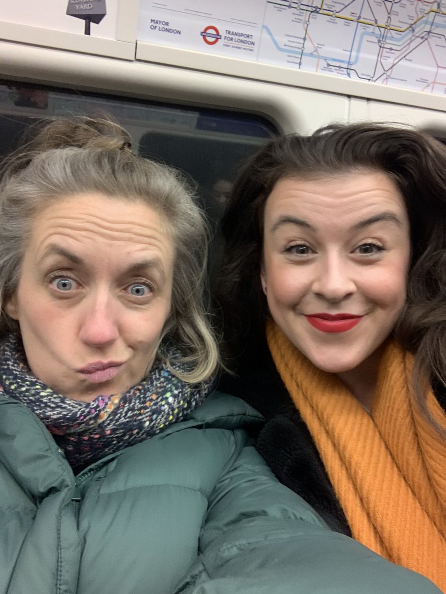 kategolledge's tweet photo. On the 8th day of Claus-mas my true love gave to meeee.. 

Newsies buddy and all round good egg @_emilygeorge_ who brightens all of our days with sunshine and loveliness (and a damn good hug in a tea break) #claus #actor #webothhadoureyesshut https://t.co/3Pjp4UMI8o