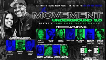 DarrenDeac's tweet photo. LESS THAN 1 HOUR; EVERYONE Needs To Tune in TODAY, December 8th for The LIVE Interview on The Movement Underground 9.0 Hip Hop Church... Time:Thursday 6:30pm cst &amp; 7:30pm est Click on One of these links to view the show. 
https://t.co/KU2xLF3naU
https://t.co/mf5LyOj8o5 https://t.co/I0V46Z2xL6