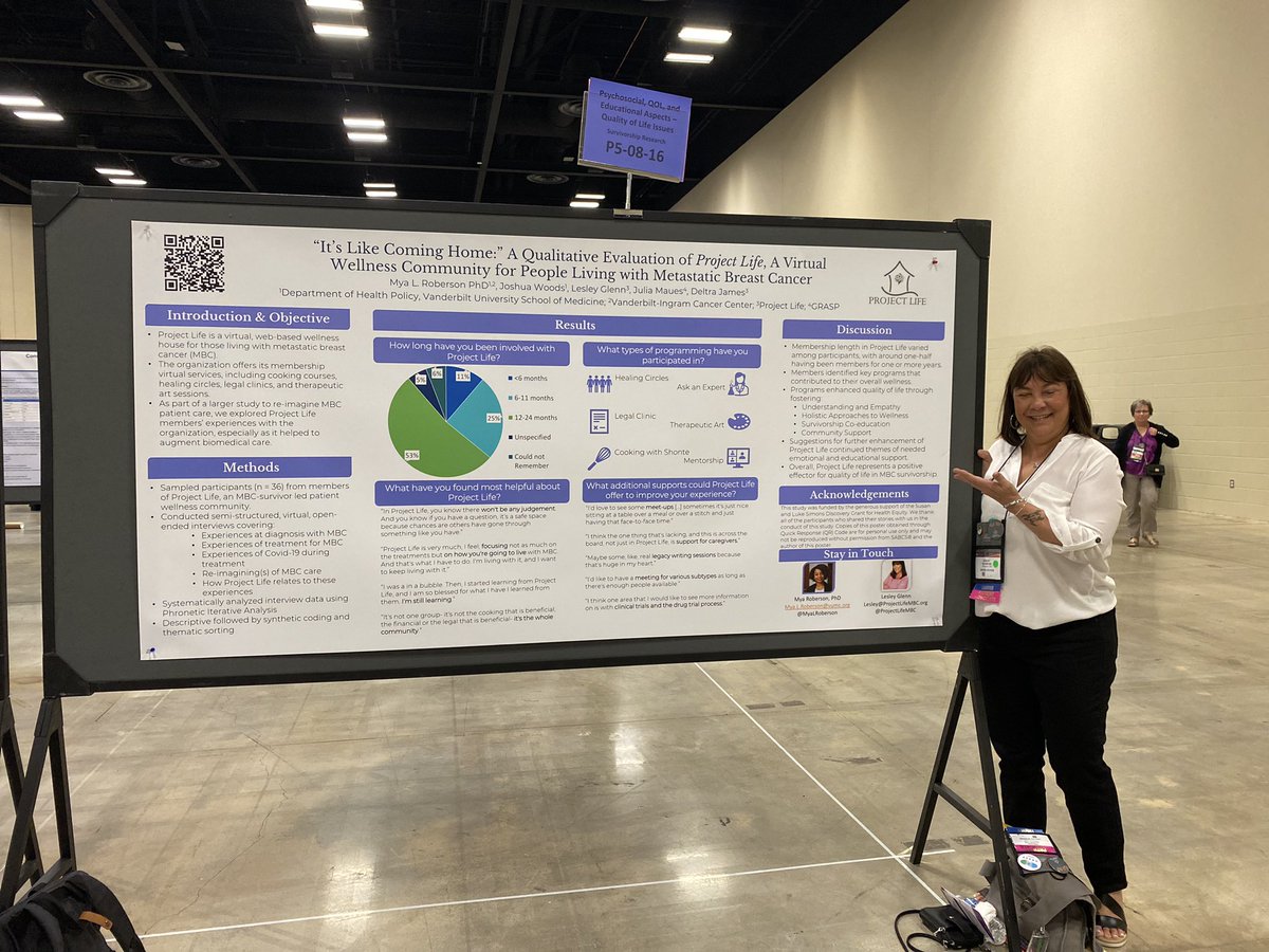 AMJohnston1315's tweet photo. Where we belong … so freaking proud of all the work we’re doing at @ProjectLifeMBC. Our first (and certainly not the last) poster in the poster session happening now at @SABCSSanAntonio!!  #SABCS22 #bcsm https://t.co/m67hhJLNTv