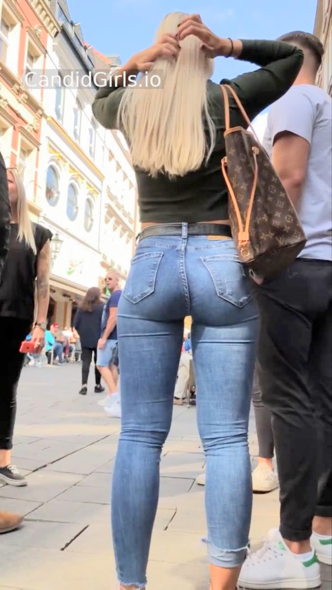 candid girl in faded jeans hi-res 