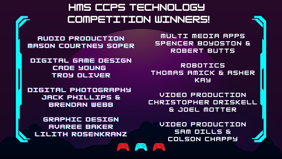 GoGenerals2005's tweet image. Congratulations to the HMS Generals who earned medals at the CCPS technology competition! 👏🏻⭐️