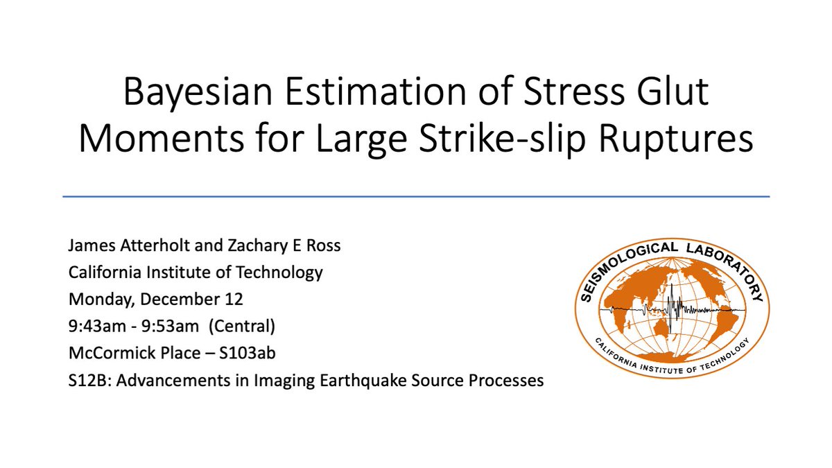 Jimmy Atterholt (@jimatterholt) on Twitter photo Come check out my talk on Monday at #AGU2022! I'll show work I did with <a href="/zross_/">Zachary Ross</a> looking for rupture patterns in all large strike-slip earthquakes of the past few decades using a neat new Bayesian inversion for low dimensional source characteristics. See image for details: Come check out my talk on Monday at #AGU2022! I'll show work I did with <a href="/zross_/">Zachary Ross</a> looking for rupture patterns in all large strike-slip earthquakes of the past few decades using a neat new Bayesian inversion for low dimensional source characteristics. See image for details: