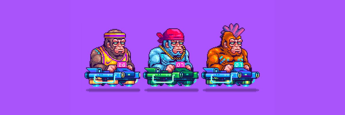 RaceApes's tweet photo. New genesis race tournament coming soon to twitter! 🏁

Make sure you cheer your favourite #nft racer on 🦍

May the best ape win 🏆

Let's get this race going!!! ⚡️

#nfts #ETH #raceapes https://t.co/pIZWlF8J88