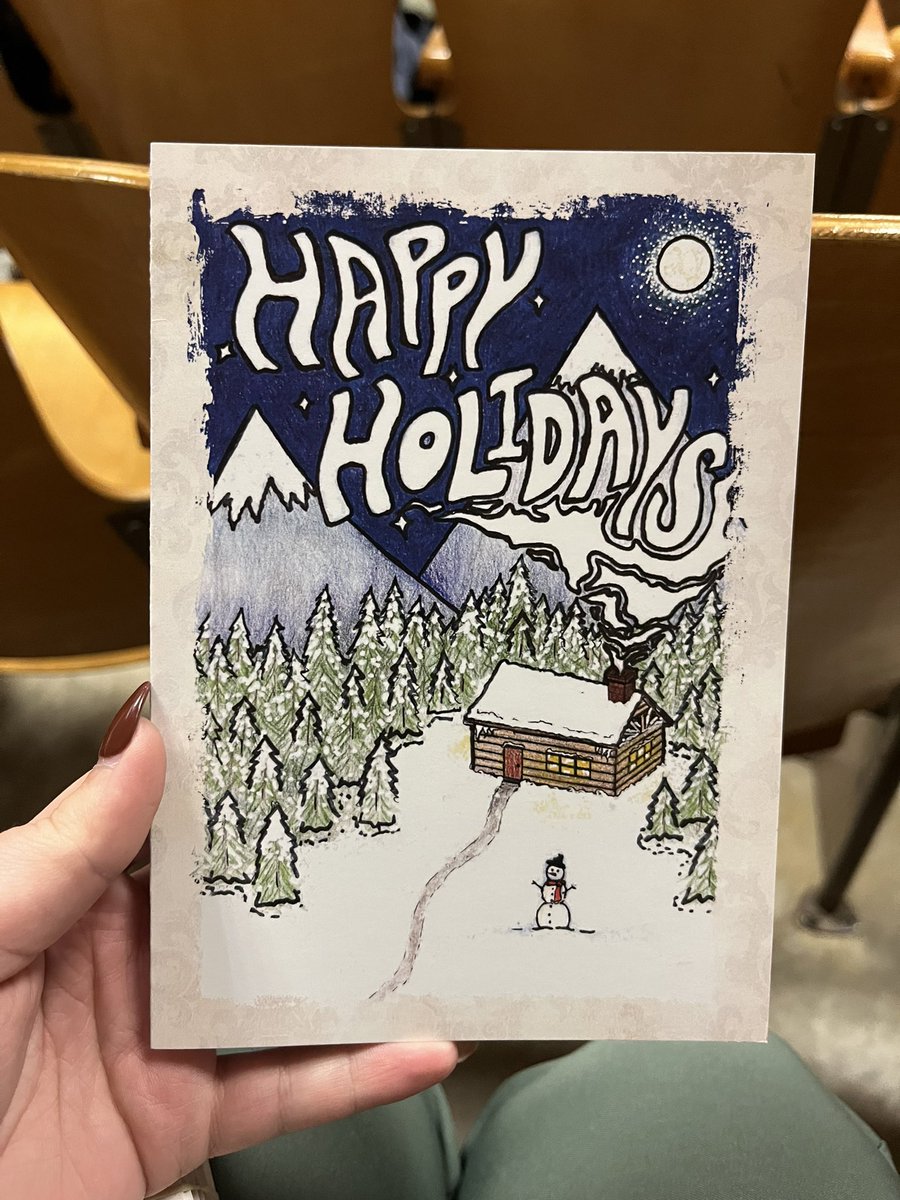 Teacher_Outlaw's tweet photo. YOU GUYS!! I am so excited and proud to say @bhsstem very own Anna Havner artwork is on the front of RISD Holiday card! She have been in visual arts and band all 4 years!!! @kacage #RAMSvisualArt #risdbelieves #risdfinearts #TheHerd #visualart https://t.co/giSRsZjX31