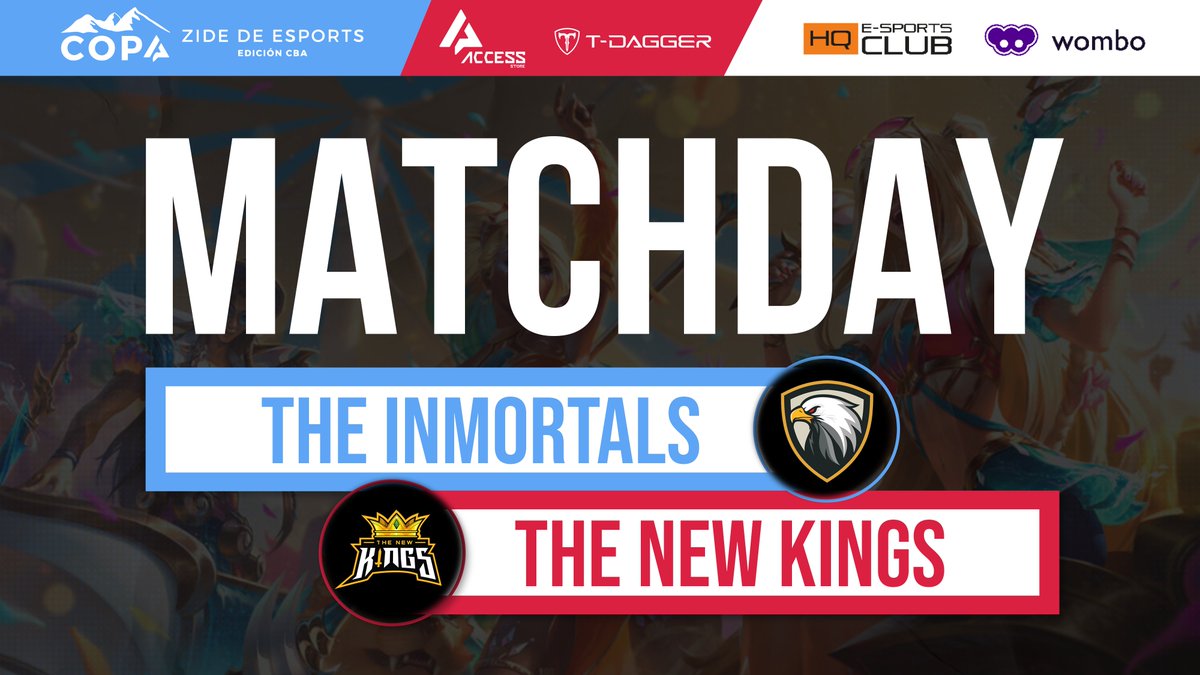 ZideLatam's tweet photo. #CopaZideCBA
🏆Cerramos la jornada con otro enfrentamiento que promete una serie larga, donde buscarán el presencial en Córdoba
#TheInmortals🆚 @tnk_esport
⏰21:15hs
💻https://t.co/Bs2hygaEbe
🎙️@Garybaldo2 y #Chomba https://t.co/Bn5fPjxQXA