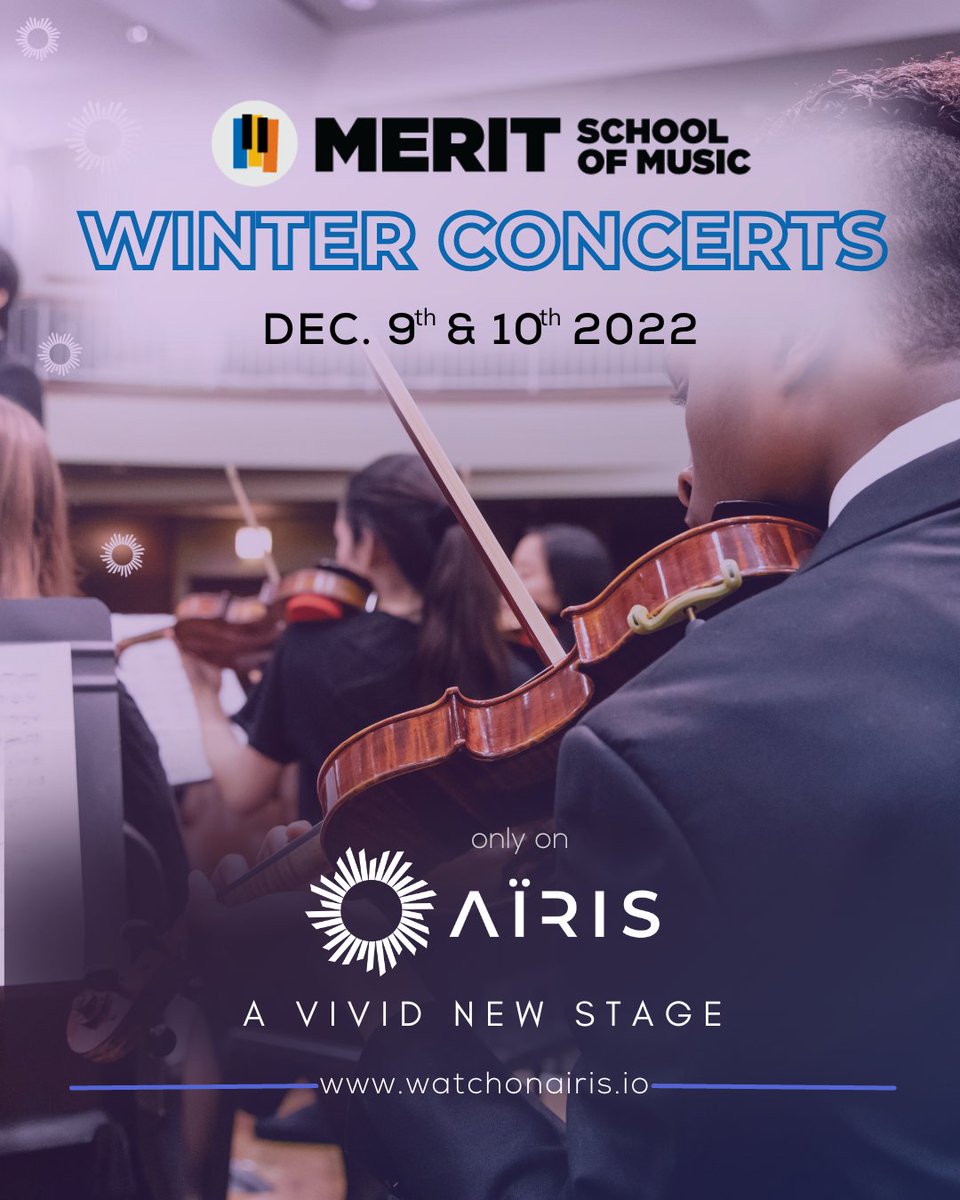 LIVE in any city! FREE this Friday and Saturday, watch @meritmusic showcase Chicago's talented young musicians in their winter concert series. Streaming only on AÏRIS. Visit watchonairis.io for more details.

#Chicago #Music #WatchOnAiris