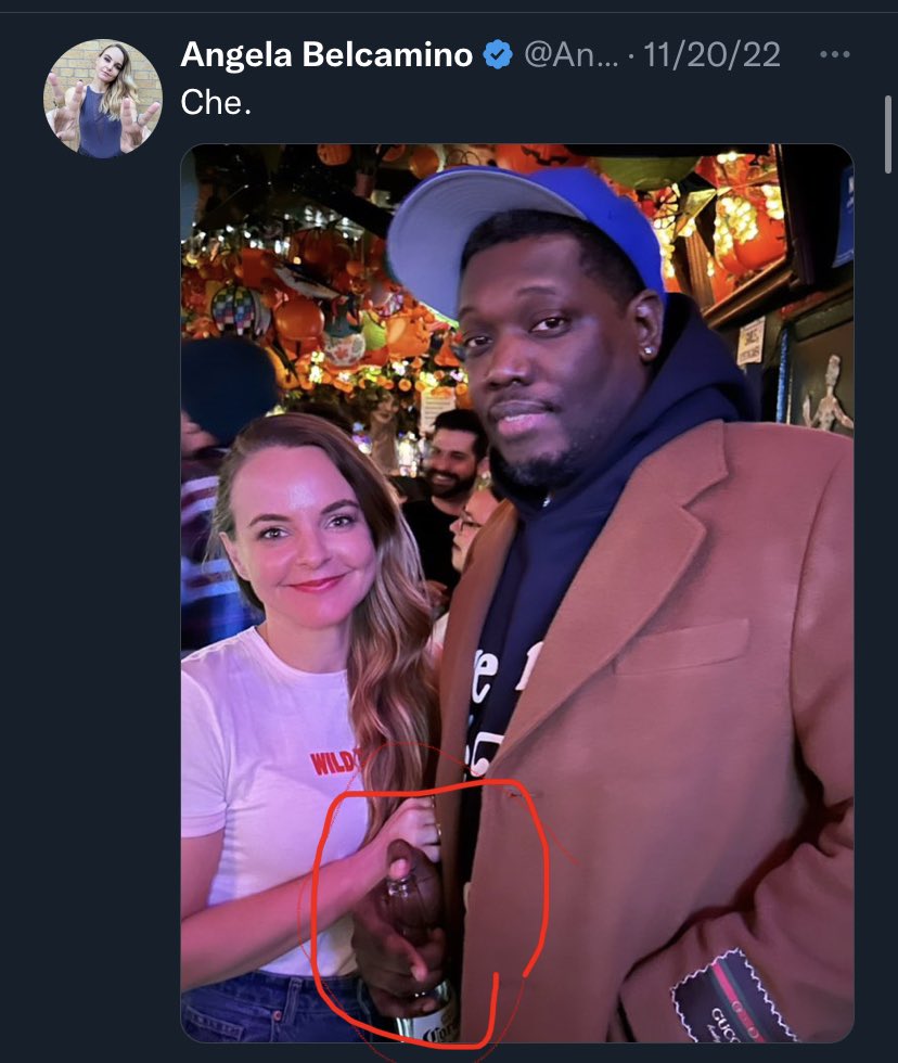 ETTWatcher's tweet photo. @BowTiedOx When you post a pic of said “man”…. But he was so scared of you, he roofie proofed his drink in the pic 😬 https://t.co/PSLNbxeyuv