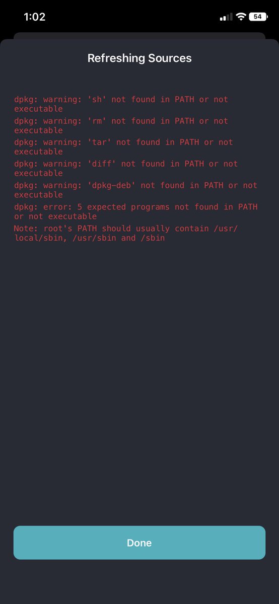pahu_te's tweet photo. @CokePokes Hey bro I get this error when opening Sileo after installing AppStore++ on iOS 15. Tweak is installed but crashes AppStore can you guide me through a fix please https://t.co/U7eDE6cEuG