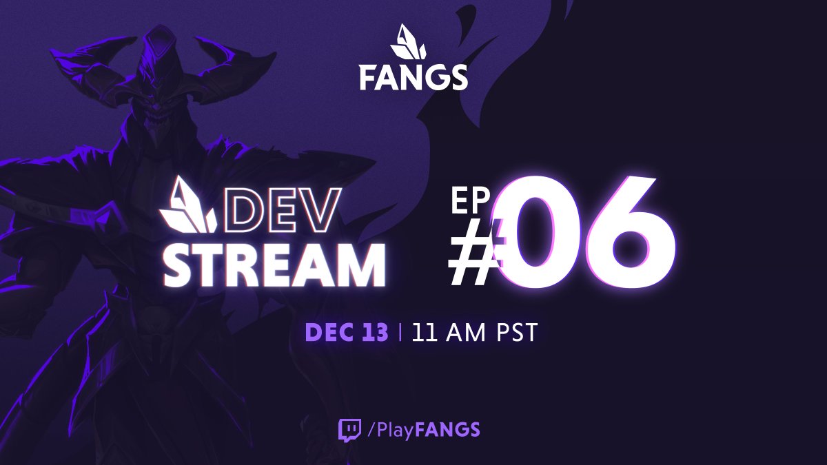 NEW HERO COMING SOON! 🚨💫

Join our 6th Fangs Devstream episode NEXT WEEK for:
⬩ An introduction to our gunslinger hero: Wylde!
⬩ First look at Wylde’s gameplay/kit
⬩ Live matches with developers
…and more!

🔗: playfangs.com/posts/dec2022d…