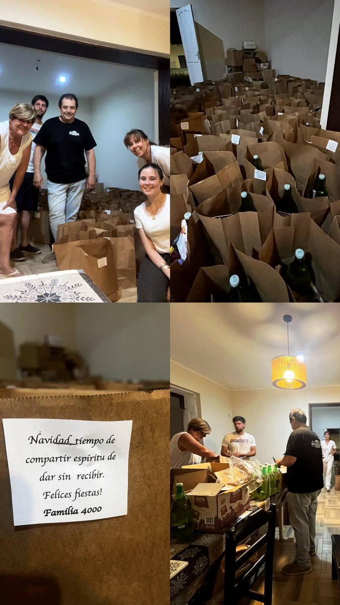 DanielGalliazzi's tweet photo. Comenzando la primera etapa de lo que será la donación de canastas Navideñas en la ciudad y el interior. 
Familia 4000 https://t.co/jWd6BcfVmI