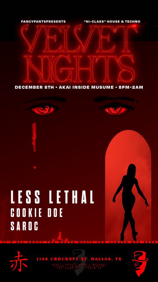 Come get “moist” with us at Velvet Nights tonight