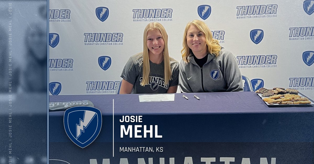 Excited to welcome Josie Mehl, a setter from Manhattan, KS to the Thunder Volleyball Family! #rollthunder