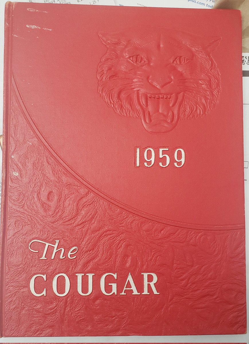 Dick's junior year high school yearbook . Inscribed with name and address inside cover <a href="/lemieuxdavid/">David Lemieux</a> 😊