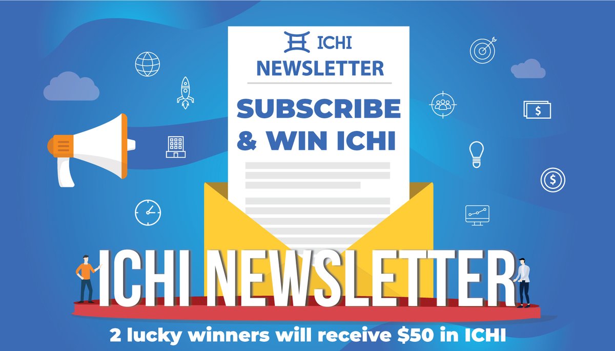 ichifoundation's tweet image. Want to win some $ICHI? Sign up for our new newsletter and you'll be entered! We'll pick two winners to receive $50 in ICHI. 🙌🥳💸

Sign up 👉 bit.ly/ICHI-News

The giveaway ends on 12/16 at 11:59 PM EST.⏱️