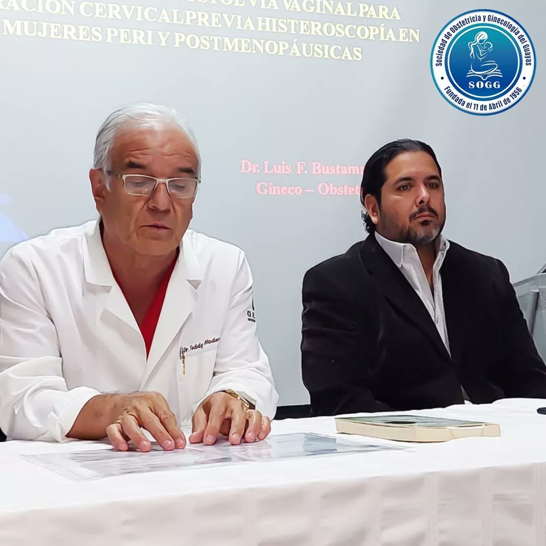 SoggOrg's tweet photo. #SOGG le da la bienvenida a los doctores Iván Luzuriaga y Luis Bustamante, quienes expusieron diversos temas inherentes a nuestra institución.
Los doctores Yuri Patiño y Teddy Madero, formaron parte de la mesa directiva en este evento llevado a cabo el auditorio de #APROFE. https://t.co/InTWg7VQFA