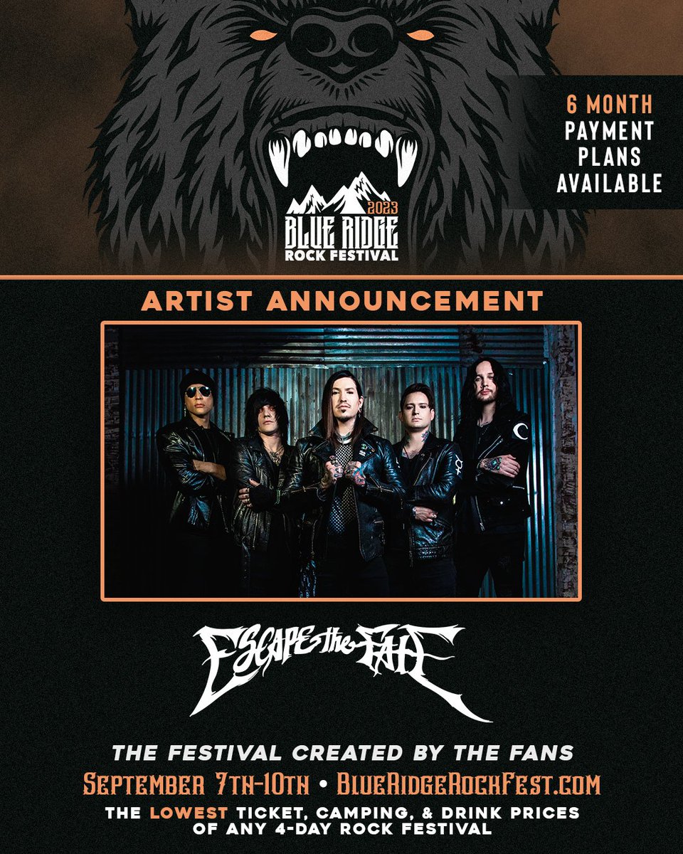 Blue Ridge Rock Festival on Twitter "ARTIST ANNOUNCEMENT 16