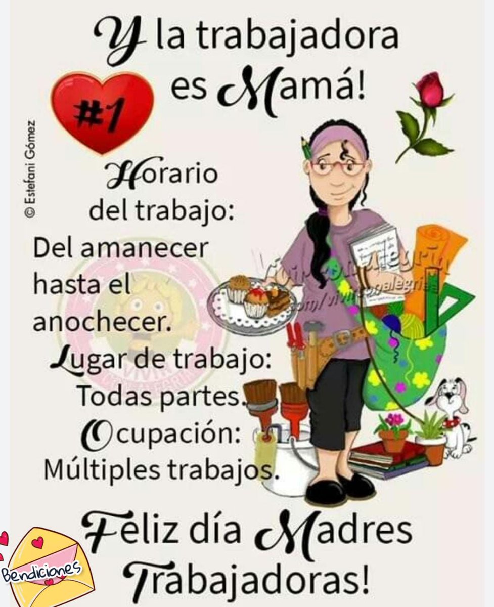 Mis respetos a todas las madres trabajadoras y luchadoras de este país!!😍🙏🌷