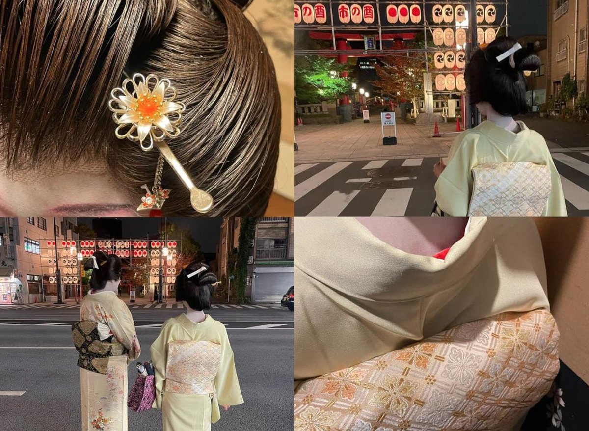 sayuki_geisha's tweet photo. [Student Post]
Japanese kimono with attention to the back and details. 

後ろ姿や細部にもこだわりのある和装

#芸者
#深川芸者
#和
#和装
#日本文化　
#japaneseculture
#geishagirl
#japan
#hospitality
#tokyo https://t.co/czEYZt0osF