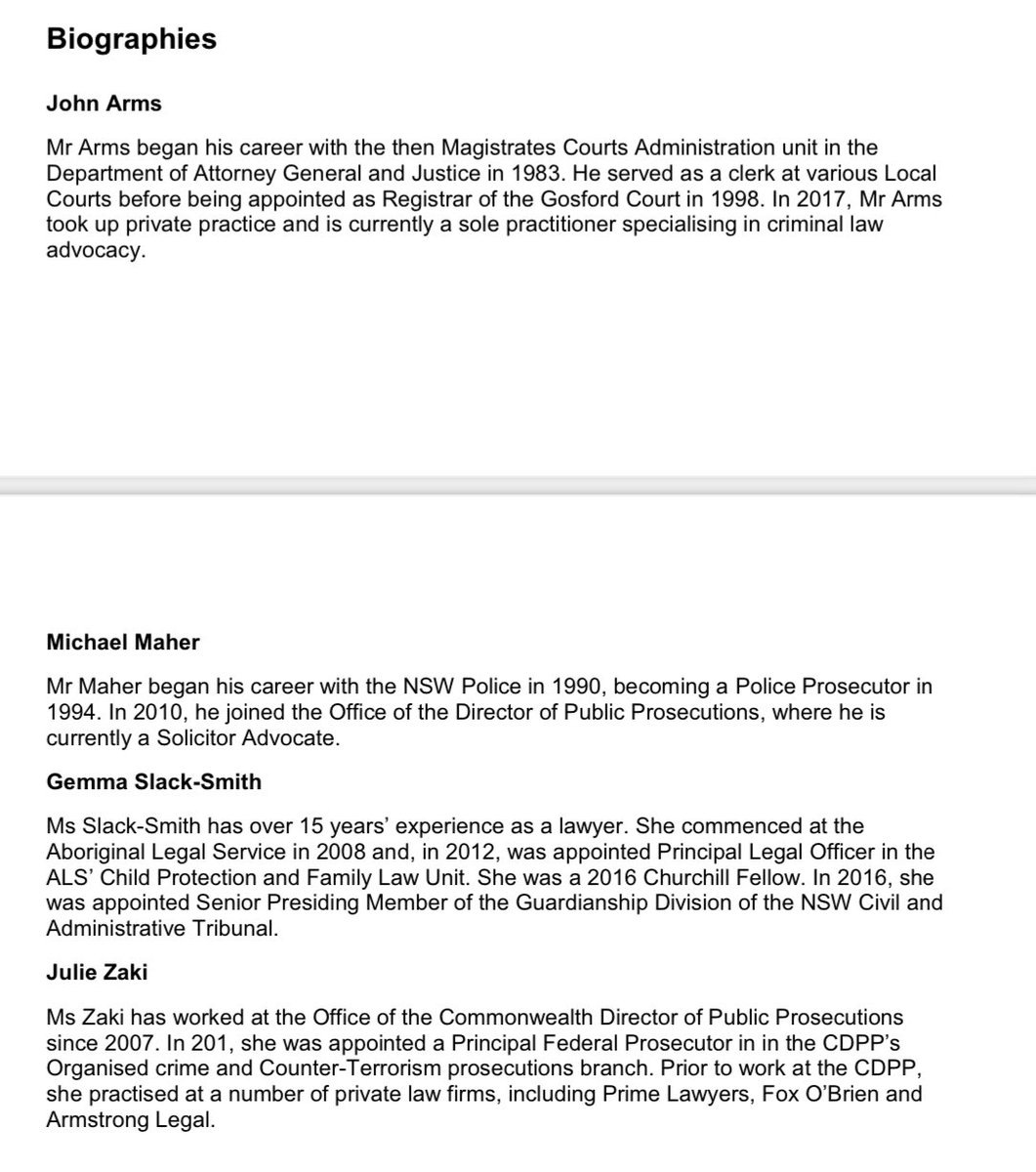 MarkSpeakman's tweet photo. ⚖️Congratulations to four new appointments as #magistrates of the Local Court of NSW - solicitors John Arms, Michael Maher, Gemma Slack-Smith and Julie Zaki. #nswlaw #auslaw https://t.co/x7zChJCdIJ