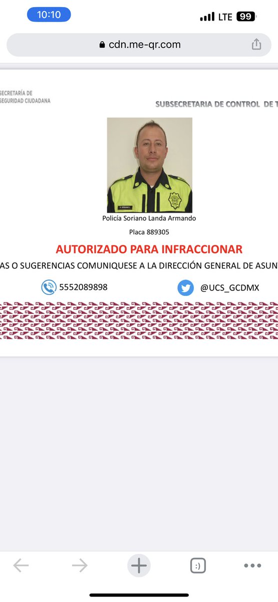 JorgeArriaga's tweet photo. @UCS_GCDMX El día de hoy fui infraccionado, argumentando que llevaba celular en mano, lo cual no fue así. Lo peor es que no hay pruebas del hecho y es la palabra de uno como ciudadano contra la de los oficiales de tránsito. Que hacer para hacer valer mi derecho de réplica? https://t.co/BtUI6lxdeo