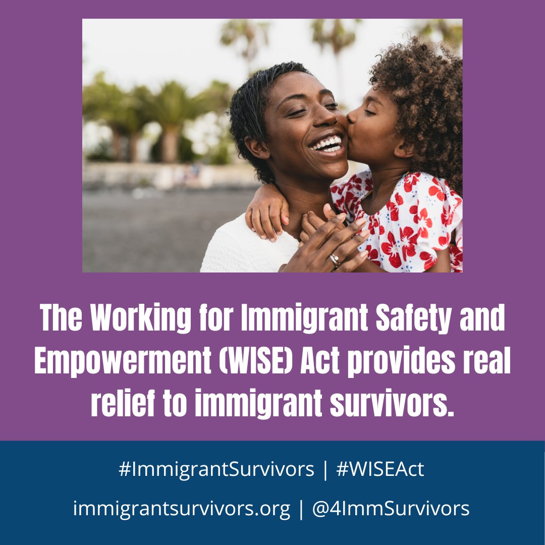 Thank you @RepJayapal @janschakowsky @RepEspaillat and @RepJimmyPanetta for introducing the #WISEAct to provide real economic and immigration relief to #ImmigrantSurvivors! immigrantsurvivors.org/wise-act-2022-…