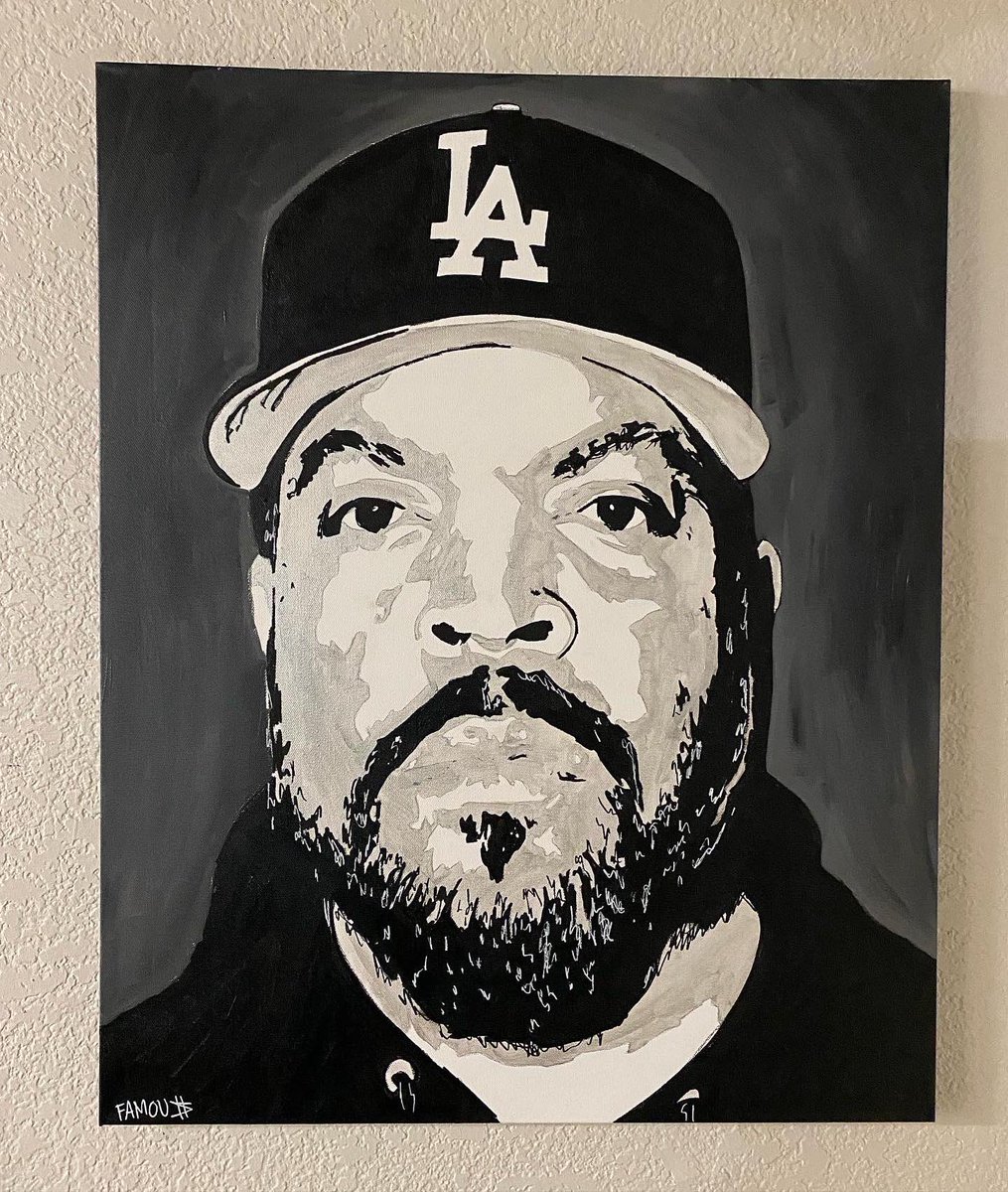 JohnFamousArt's tweet photo. Ice Cube 24x30 inch painting by #JohnFamousArt #IceCube #TodayWasAGoodDay #ItWasAGoodDay #Positivity #NWA #GangstaRap #DoughBoy #BoyzNThaHood #JohnSingleton #DrDre #EazyE #DjYella #WestsideConnection #LA #LosAngeles #Rap @icecube #Friday #DonMega #mtwestmore #mountwestmore https://t.co/bVItXBg0Br