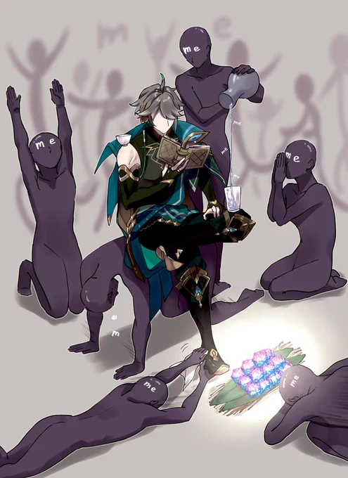 #原神  #Alhaithamあんたが来るまで石貯めとくから来てくれよほんと何でもするからすり抜けないで 
