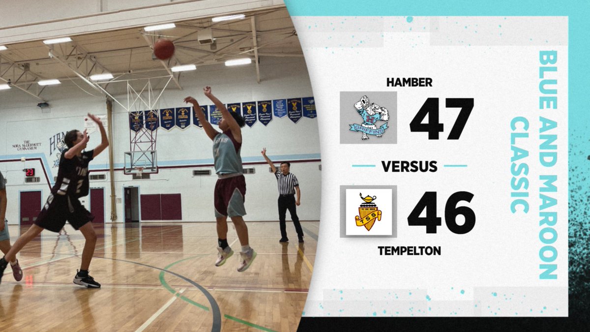 Game 5: Hamber gets the nail-biting win against Templeton 47-46! #griffinsnations
