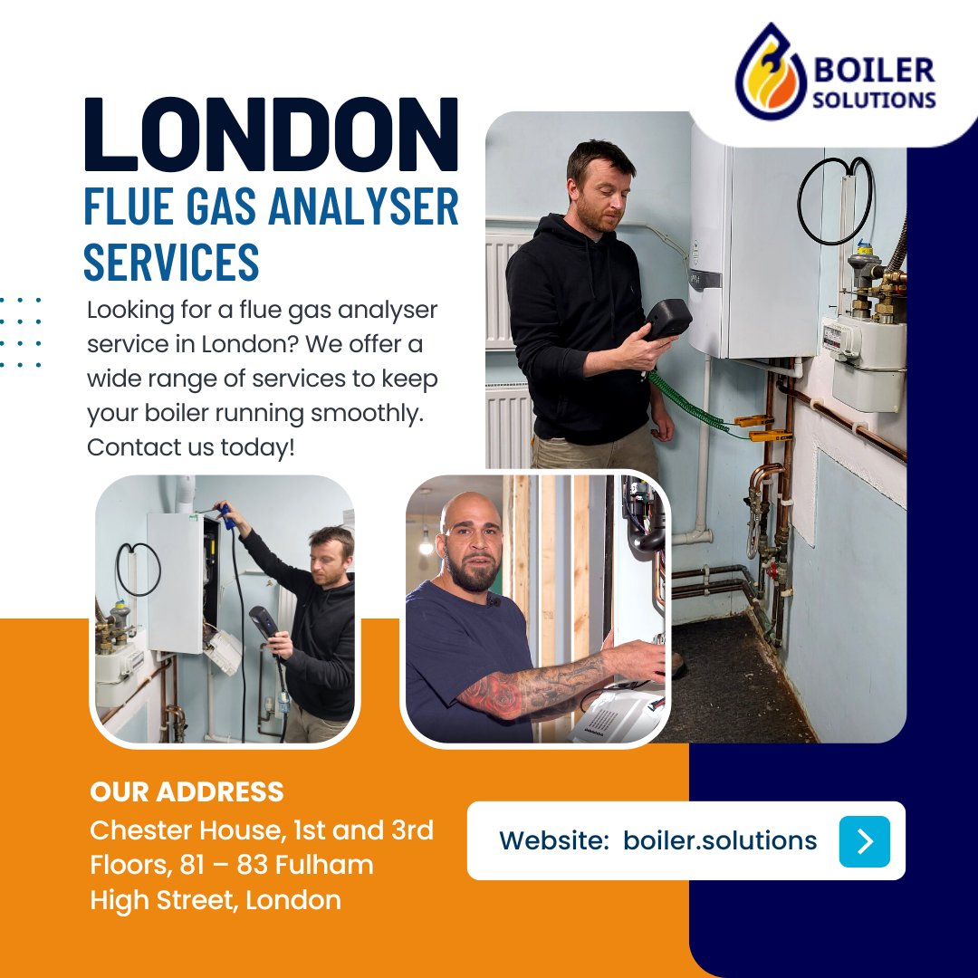 boilersolution1's tweet image. Are you looking for a flue gas analyser service in London? Our trusted gas-safe registered engineers can help you with professional service. Click the below link for more details. &amp;lt;boiler.solutions/services/flue-…&amp;gt;
#fluegas #analyser #gassafe #boilersolutions