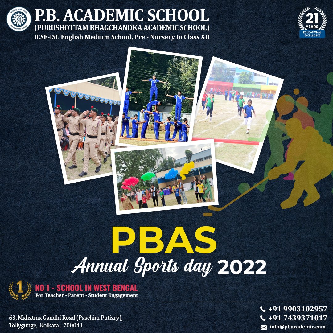 PBASchool's tweet photo. At PBAS, sports and activities are equally important as academics. That's why we celebrate Sports Day in our school as an annual affair. See the champions of tomorrow taking on the ground to participate in multiple sports on PBAS Annual Sports day 2022.
#sportsday #PBAcademic https://t.co/VZPYkbrIwW
