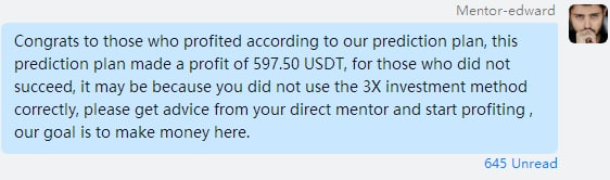 jennyloretta9's tweet photo. Congratulations for newcomer to win 597.50 USDT on your first day. If any of you wondering what is this can come and chat me up IF you are interested. https://t.co/A7J7Kbicd7