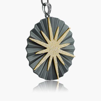 Holiday Special // PD24036GS
NORTH STAR FANCY DIAMOND PENDANT
DIAMONDS: 1.74 CTS
SILVER: 16.14 GRAMS
NECK CHAIN: DIAMOND BALE AND CLASP
ADJUSTABLE SILVER MATTE, SILVER POLISH, AND GOLD FINISH DOUBLE LOOPS
ONLY 1 IN STOCK
REGULAR: $1210.00
HOLIDAY: $745.00
stevesoffa.com/just-for-her/