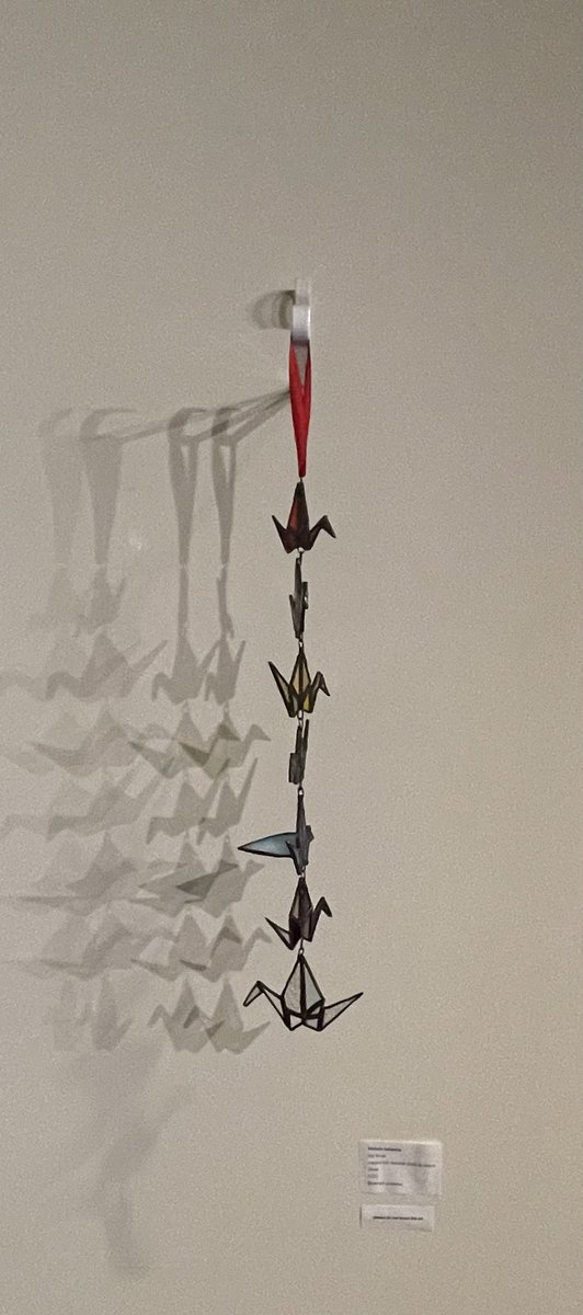 Miriam Julianna
Joy Birds
copper foil stained glass & ribbon
24×4                                      Searching for Eon is a storytelling practice.          miriamjsutton.com #miriamjulianna @Visual_AIDS #daywithoutartdc #beingandbelonging #storytellingpractice @DrJuli123