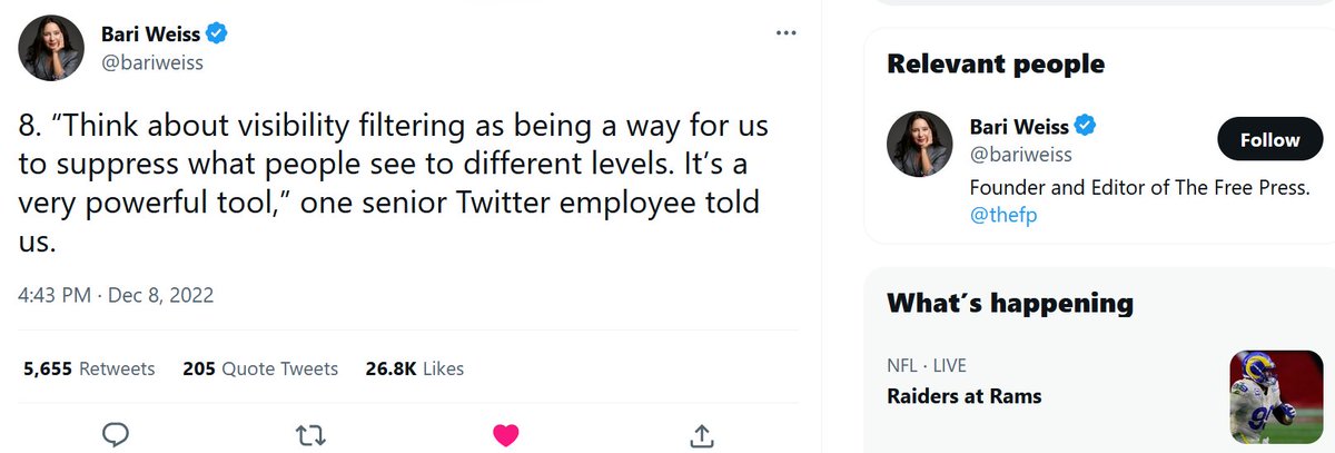 PNWSelina's tweet photo. So @dbongino & @charliekirk11 are apparently both too sexy for this site (why else the NSFW View filter?) & are both still search-suppressed
& I'm again at least triple-filtered
Btw @bariweiss - Twitter went & unfollowed you for me at some point
#MissingPersonsReport https://t.co/QzThLIZ1JZ
