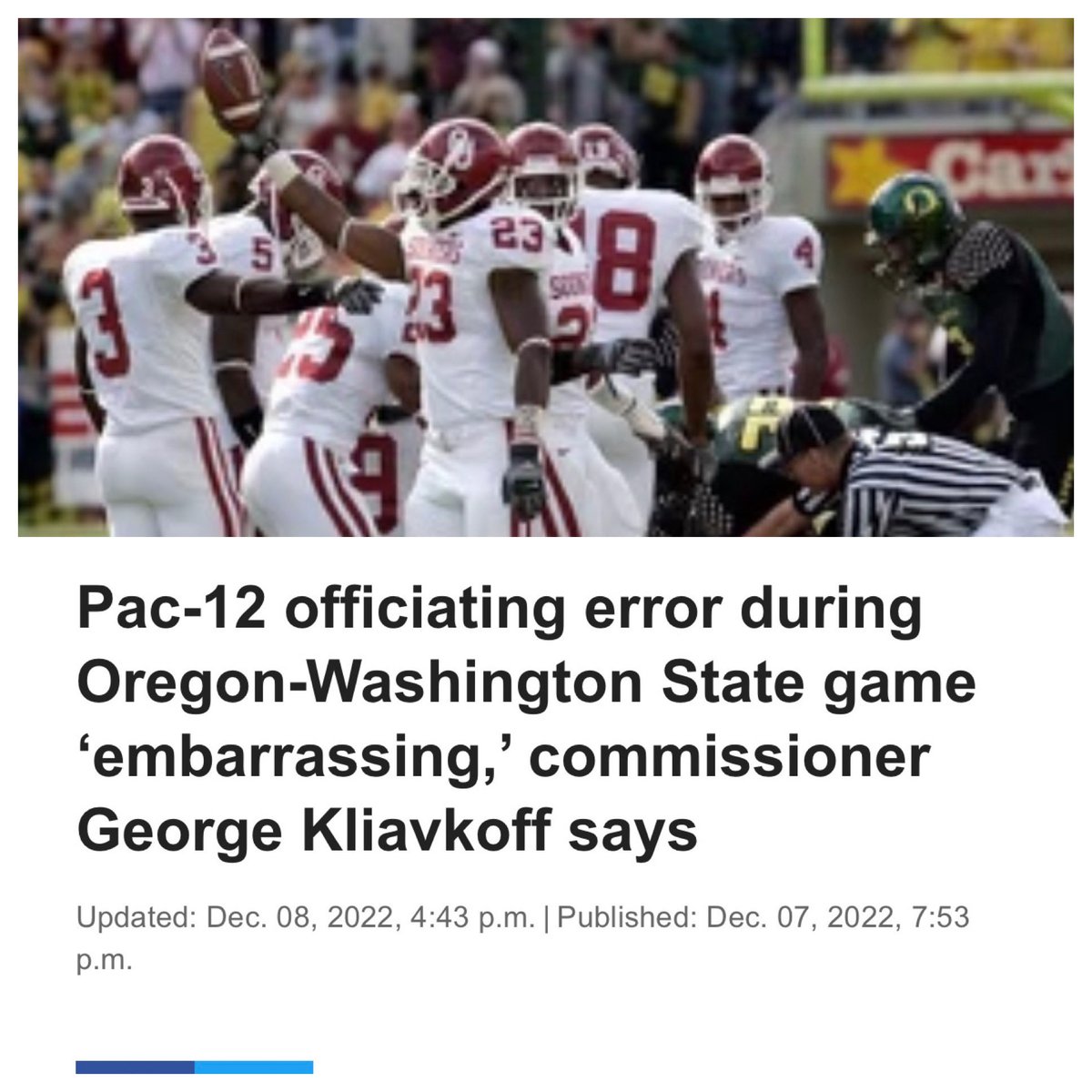 CoachBobStoops's tweet image. Amazing this happened in 2006 and they are still being embarrassed 🤷🏻‍♂️