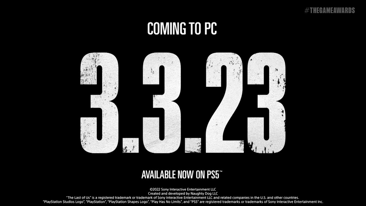 Wario64's tweet photo. The Last of Us Part I coming to PC on March 3rd https://t.co/IgIe2yKZss