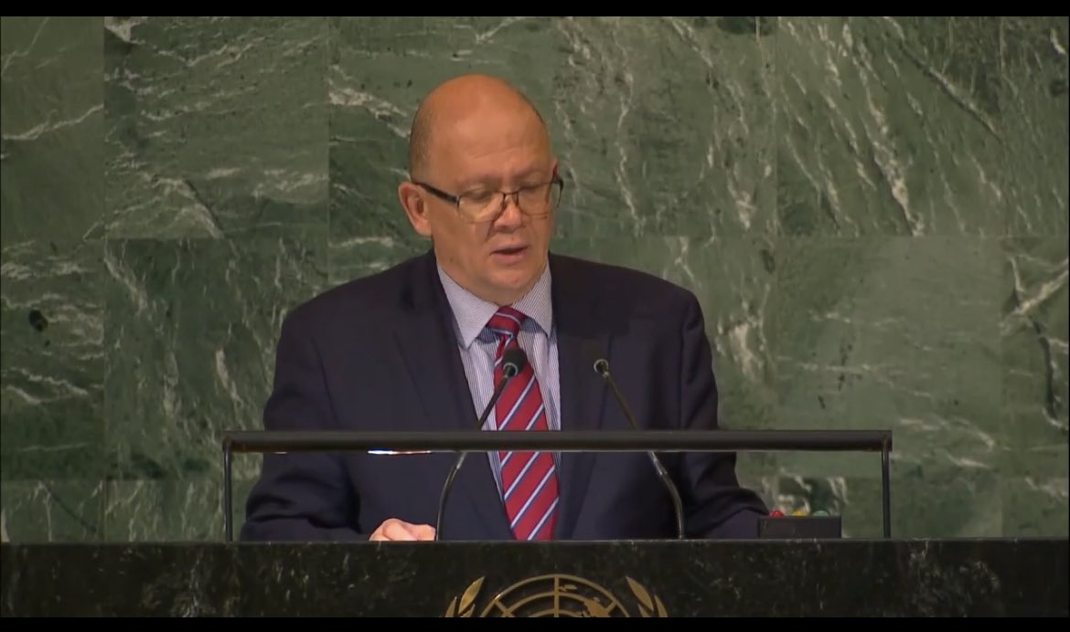 NamibiaUN's tweet photo. As a global common, the ocean gives us life and connects humanity in extraordinary ways. The #UNCLOS40 celebration reminds us of the imperative to conclude the ongoing negotiations on an international legally binding instrument for areas beyond national jurisdiction #BBNJ. https://t.co/bZUpreKFtZ
