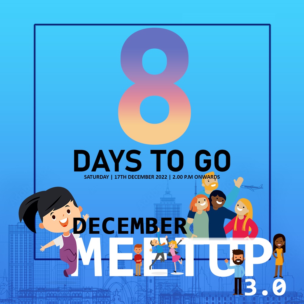8⃣ More Days.

#DecemberMeetup 3.0 එකට register වෙන්න අමතක කරන්න එපා වගේම මේ දවස් වල එලීයට බහිද්දි කුඩෙකුයි, මාස්ක් එකකුයි අරගෙන යන්නත් අමතක කරන්න එපා. 😷

Link for Registration : forms.gle/MKdmXw5bxSTwhu…
