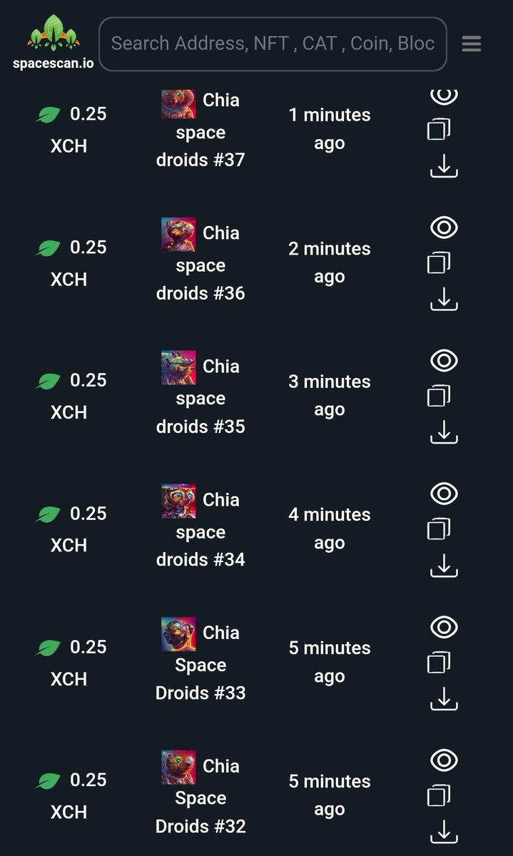 coming to market now.
🌱🌌🤖

#NFTCommunity #chia #chiacommunity #NFTProject #xch